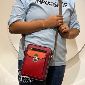 Sac à bandoulière en cuir véritable recyclé occidental à la mode vente chaude femmes élégantes Multi couleur épaule fronde sac à main utilisation quotidienne - Product Image 1