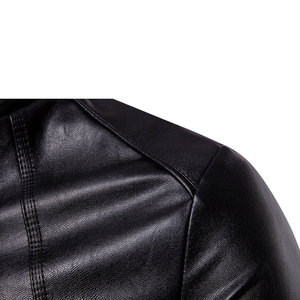 Veste en cuir pour homme de haute qualité, durable, coupe-vent, vente chaude, meilleur design vestimentaire avec tissu en toile, prix compétitif - Product Image 4