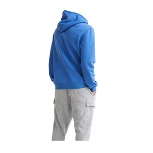 Sweat à capuche d'hiver pour homme en coton 100% uni de haute qualité, logo brodé personnalisé, polaire épaisse, coupe classique, séchage rapide - Product Image 2