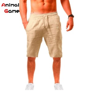 Pantalones cortos informales de algodón de alta calidad para hombre, pantalones cortos de moda ecológicos con bolsillos laterales y cremallera, pantalones cortos para correr al aire libre, servicio OEM - Product Image 3