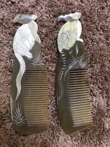 Peine de cuerno de búfalo hecho a mano: mango de Fénix competitivo caliente para mujeres, hombres y niñas para cabello rizado grueso y ondulado. - Product Image 4