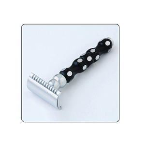 Maquinilla de afeitar de seguridad abierta torcida de calidad superior con mango de aluminio, maquinilla de afeitar clásica de oro rosa para hombres - Product Image 1