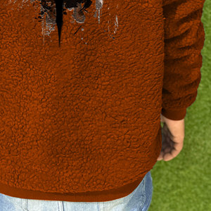 New Oem Design Custom With Logo Printed Winter <b>Fleece</b> <b>Sherpa</b> Best Design Pullover Hoodies For <b>Men</b> - Product Image 6
