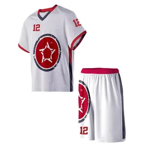 Wholesale Customized Breathable with customized colors size and logo print Wholesale 2024 Top Selling OEM Lacrosse Uniform Team