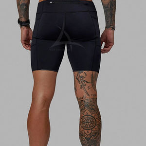 New Style Customized Color High Quality <b>Men</b> <b>Compression</b> <b>Shorts</b> Elastic Waist Casual Quick Dry Customized Fabric - Product Image 4