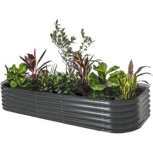 Juego de macetas de metal galvanizado moderno para jardín, uso doméstico, contenedores de macetas elegantes para plantas de exterior e interior - Product Image 6