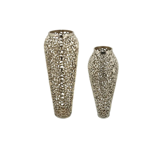 แจกันตั้งพื้นทำจากอะลูมิเนียมสำหรับตกแต่งบ้านและงานแต่งงานแจกันดอกไม้โลหะ NPD-1243งานฝีมือปรับแต่งได้สไตล์โมเดิร์นและทันสมัย - Product Image 6