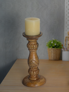 Bougeoir en fer rustique écologique Design classique en bois Inde pour la décoration de la maison Hôtels de ferme Mariages Décor de Pâques - Product Image 5