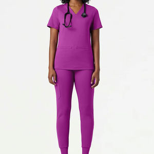 Uniforme médico para mujer, duradero, diseñado con tela suave y transpirable que ofrece movimiento flexible, comodidad estable y uso suave - Product Image 1