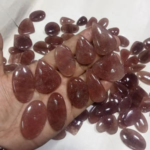 Piedra preciosa mixta suelta negra de cuarzo cereza Natural de alta calidad para la fabricación de joyas - Product Image 1