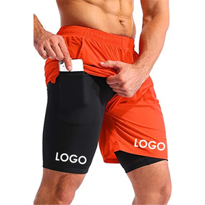 ชุดออกกำลังกายผู้ชายไซส์ใหญ่แบบเบาพิเศษ สองชิ้นในหนึ่งเดียว กางเกงวิ่งแห้งเร็วพร้อมซับในแบบรัดกล้ามเนื้อ มีกระเป๋าด้านใน ลายพิมพ์ - Product Image 3