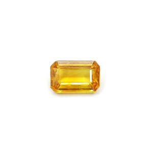 Zafiro Amarillo Natural de Bangkok de 2 Quilates Sin Tratar, Corte Esmeralda, con Peridoto, Alejandrita, Aguamarina y Turmalina - Product Image 1