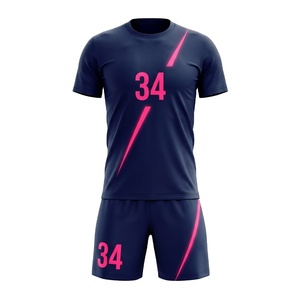 Custom Made 100% Polyester Soccer Sublimation Uniform Pink Grey <b>Brush</b> Football Jersey Breathable Quick Dry Team Sportswear 2026 - Product Image 3