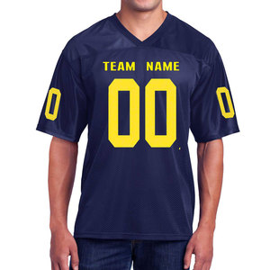 Camiseta de Fútbol Americano Sublimada de Alta Calidad del Fabricante, 100% Poliéster, Malla, Personalizable, Nuevo Diseño para Hombre - Product Image 1