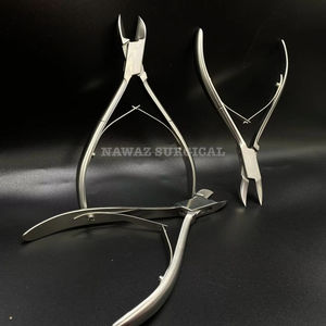 Professional Stainless Steel <b>Nail</b> Nipper Curved Reusable <b>Nail</b> Cutter Salon & Medical Use - Product Image 1