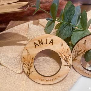 Anneaux de serviette en gros : l'élément d'accentuation parfait pour toutes les tables. Anneaux de serviette de notre collection, parfaits pour offrir. Anneaux en bois faits à la main. - Product Image 1