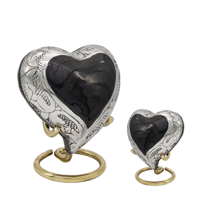 Urnas de cremación funeraria hechas a mano de metal de diseño extranjero con recuerdo para cenizas humanas, las más lujosas y elegantes para vendedores - Product Image 4