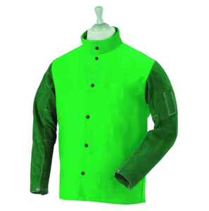 Calidad Premium logotipo personalizado diseño cuero seguridad soldadura chaqueta soldador chaquetas 2022 - Product Image 3