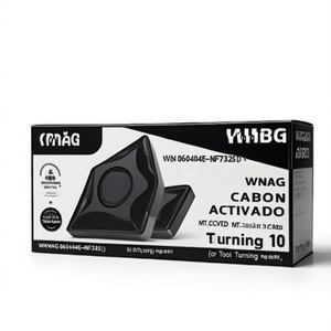 Inserto de Torneado Indexable WNMG 060404E-NFT7325 D. 3.81mm MT-CVD con Recubrimiento ISO, Paquete de 10 para Torneado de Piezas - Product Image 2