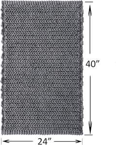 New Designer Cotton Reversible Bath Mats Both Side Use Bath Mats USE for BATHROOM DECORATIONS - Product Image 2