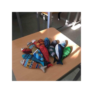 งานฝีมือปลาทำจากไม้ดั้งเดิมที่ทำจากวัสดุไม้ที่มีคุณภาพเหมาะสำหรับการตกแต่งห้องและการออกแบบบรรยากาศริมทะเล - Product Image 6