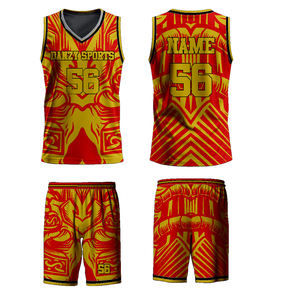 ชุดบาสเก็ตบอลฤดูร้อนแบบระบายอากาศได้ดี ไซส์พลัส ออกแบบเองได้ ชุดยูนิฟอร์มแบบกลับด้านได้ สำหรับผู้ชายและผู้หญิง ป้องกันแบคทีเรีย - Product Image 3