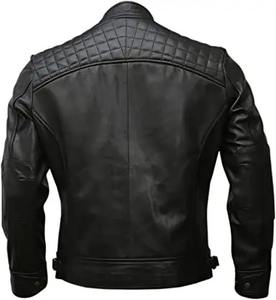 High Quality Factory Direct New Custom Genuine Leather Winter Zip up <b>Jackets</b> for Men Motorcycle <b>Biker</b> Men <b>Vintage</b> Cotton <b>Jacket</b> - Product Image 3