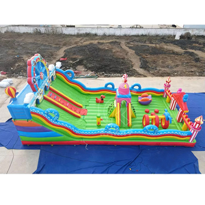 Commercial Dual Lane <b>Inflatable</b> <b>Water</b> <b>Slide</b> Outdoor Amusement Park Circus Bounce House Castle Air <b>Slide</b> For Kids - Product Image 4
