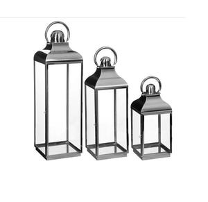 Lanterne à bougie en métal et verre en acier inoxydable Fabricant Lanterne à bougie décorative en métal et verre au design unique faite à la main - Product Image 6