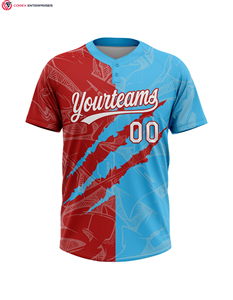 Jersey de dos botones de béisbol y softbol de alta calidad personalizado 2025, ropa de equipo Premium para todos los jugadores - Product Image 4