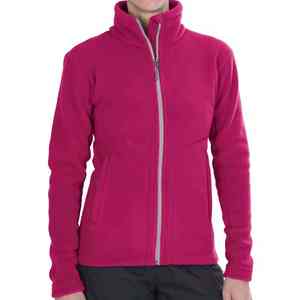 Transpirable Precio razonable Moda Manga larga Cremallera completa Promoción Chaqueta polar para mujer Marca en NOORX SPORTS - Product Image 2