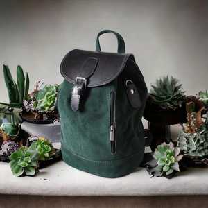 Mochila clásica de cuero de grano completo con correas ajustables para negocios - Product Image 3