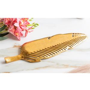 IndianArtVilla Laiton Finition Antique Laque Finition Mat Feuille Coupe Design Plateau Décoratif, Décoration Intérieure pour les Occasions Spéciales - Product Image 5