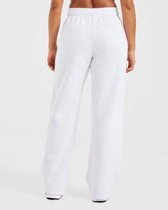 Logo personnalisé de haute qualité surdimensionné couleur grise femmes survêtement sweats à capuche et pantalons de survêtement survêtement 2 pièces pantalons d'entraînement de gymnastique - Product Image 2