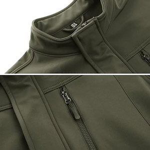 OEM Services High Quality Custom Design Stand Collar <b>Heated</b> Quick Dry Softshell <b>Jacket</b> for Men - Product Image 4