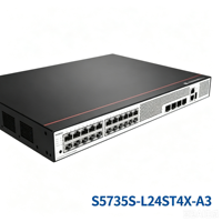 Commutateur SFP Gigabit 24 ports Cloud Engine S5735S-L24ST4X-A3, 8 ports combo RJ45, 4x10GE SFP+, commutateur d'accès fibre optique géré de niveau 3 pour entreprises