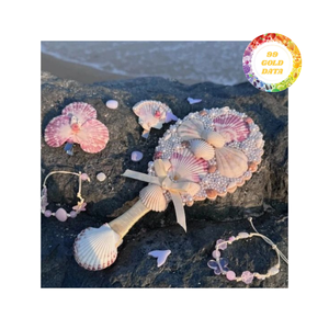 Handcrafted Shell Decor Mirror for Beach-Themed Gift Shops - Eye-Catching and Unique Home Accent - Product Image 4