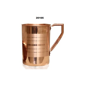 Tasse à mule de Moscou en cuivre antique faite à la main 100% tasse en cuivre pur avec finition lisse pour le yoga et la salle de sport à domicile - Product Image 1