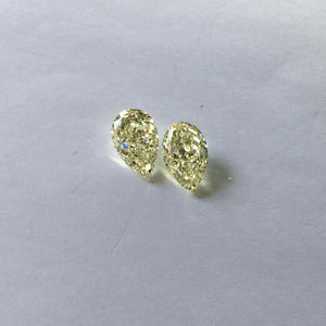 Fantaisie Blanc Brillant Poire Coupe 100% Naturel 3.01 Carat VS2 Clarté pour Certifié Lâche Diamant VG Polonais Symétrie 66% Table - Product Image 1