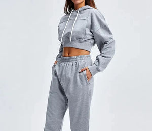 Mens Custom Distressed Sweat Suit Set Tracksuits with Hoodie and <b>Pant</b> Casual Sportswear with Logo for Gym Use - Product Image 2