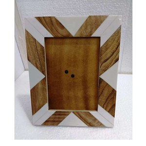 Resin Inlay Modern Handcrafted Eco-Friendly <b>6x4</b> Photo <b>Frame</b> Customized Color Logo Luxury Design Custom Size Tabletop TIME 2 - Product Image 5