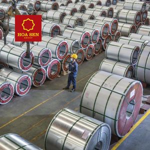 Bobine de tôle d'acier prélaquée PPGI série 200 de haute qualité avec lignes quadrillées - Product Image 1