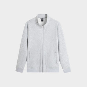 Cárdigan Gris de Punto para Hombre Aristino, Cierre de Cremallera, Corte Regular, AJK001EDP01 - Mayorista, Superventas - Product Image 1