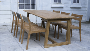 Fuego Durable Teak Farmhouse Villa Outdoor <b>Dining</b> <b>Table</b> - Product Image 5