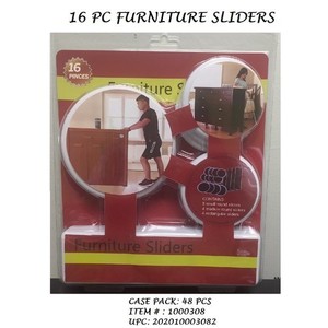 Ensemble de 16 glissières pour meubles en plastique - Product Image 1