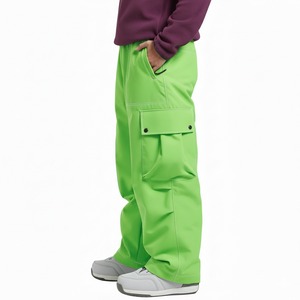 กางเกงสโนว์บอร์ดทรงหลวมแบบยูนิเซ็กซ์ กันลม กันน้ำ บุฉนวน กางเกงสกีทรงคาร์โก้ขากว้าง สไตล์สตรีทแวร์ - Product Image 4