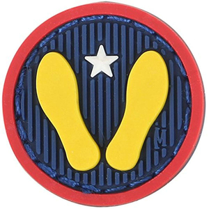 Patch tactique en PVC gaufré avec motif floral, motif Arc-en-ciel britannique n°6, broderie SAS Dares Win, fixation auto-agrippante en forme de cœur - Product Image 5
