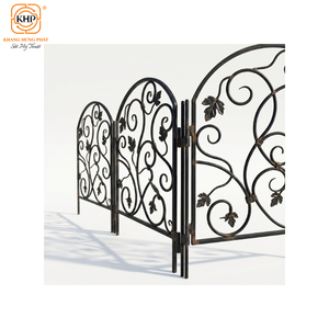 Clôture en fer forgé ornementale royale KHP, galvanisée, antirouille, clôture métallique de luxe pour maison, fontaine d'eau, fabricant vietnamien - Product Image 6