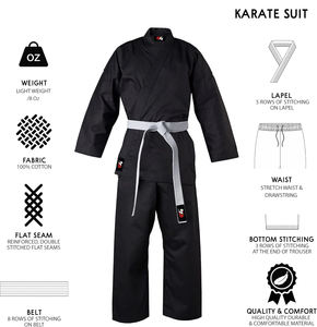 Uniforme de Karate Personalizado para Clubes y Equipos, Karate Gi de Primera Calidad, Ligero, con Logotipo Bordado, Construcción de Algodón de Larga Duración - Product Image 4