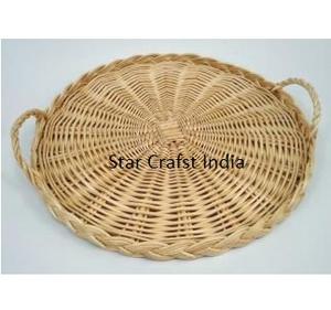 2 Bandejas de Servicio de Yute y Mimbre Hechas a Mano, Bandeja para Servir Alimentos, Venta al por Mayor de Fábrica, Suministros para Restaurantes y Hoteles de Fabricante Indio - Product Image 3